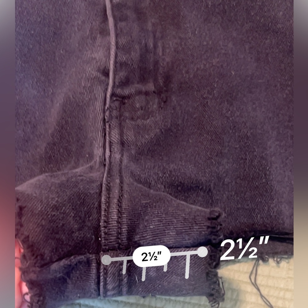 Harley- Davidson Vintage Women Black Cut- Off  Denim Shorts Size 10 - Picture 14 of 14
